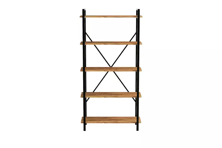 Kirjahylly, atlantic pine black, Leveys 100 cm, kestävä, tyylikäs - Kirjahyllyt - 8682870972070 - 1