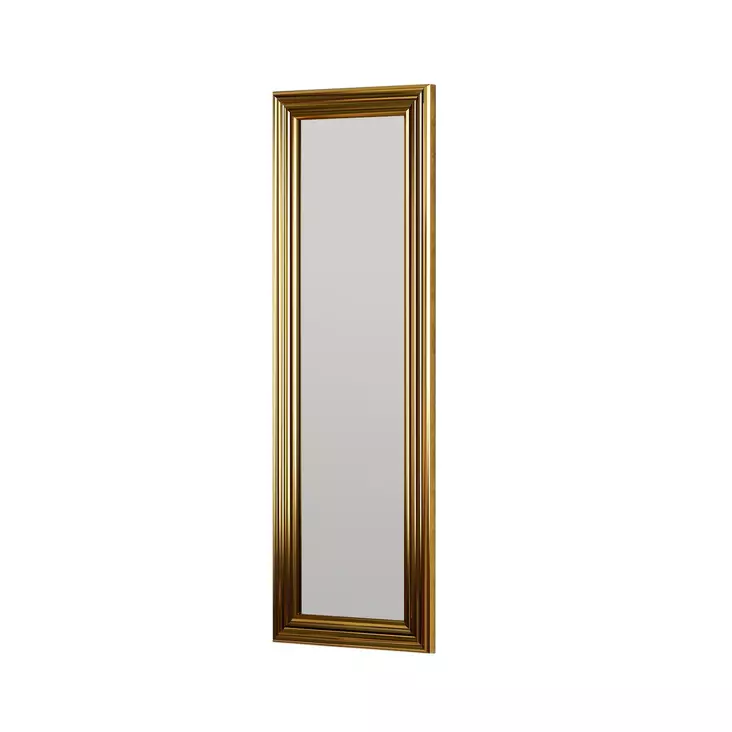 Kultainen Peili 30x90 cm - MDF Kehys, Ekologinen Flotal-E, Seinälle Kiinnitettävä, Tyylikäs Sisustuselementti - Peilit - 8683743822690 - 1