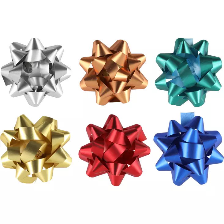 Lahjarusetti 6,3 cm 6 kpl Winteria - Joulukoristeet ja -tekstiilit - 6410416400600 - 1