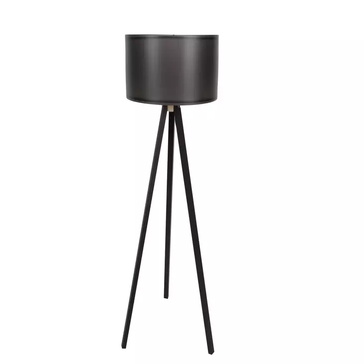 Lattiavalaisin, musta, 145 cm korkea, moderni, kestävä - Lattia- ja pöytävalaisimet - 8682870150560 - 1