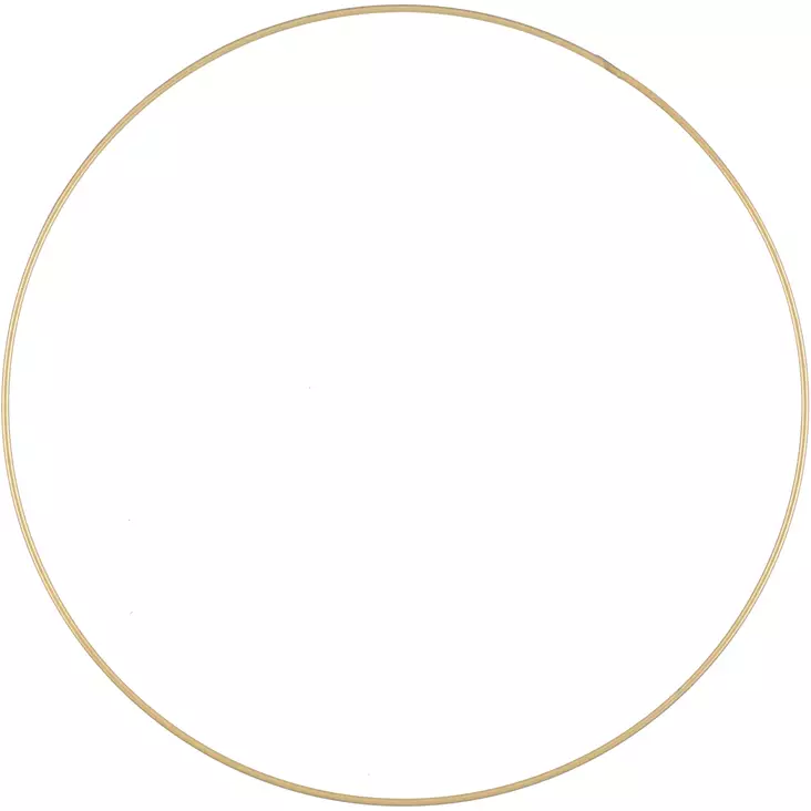 Metallirengas 40 cm kulta Kapel - Askartelumateriaalit ja tarvikkeet - 6410416102870 - 1