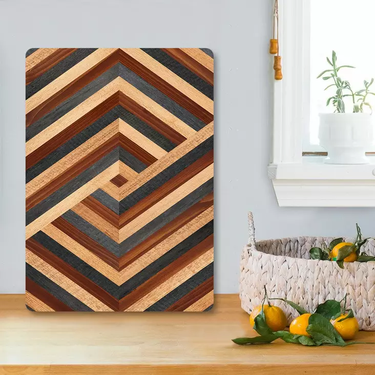 Monivärinen 100% Karkaistu Lasi Leikkuulauta 20x30 cm - Antibakteerinen, Helppo Puhdistaa, Liukumaton Silikonijalat - Keittiötyövälineet - 8684283727780 - 1