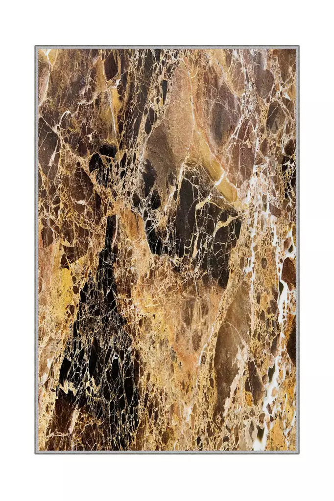 Monivärinen eteisen matto käytävämatto 80x150 cm - 100% Polyesteri, Antibakteerinen, Konepestävä, Liukumaton PVC-pohja, 3D-tulostus - Pienet matot ja käytävämatot - 8681875853520 - 1