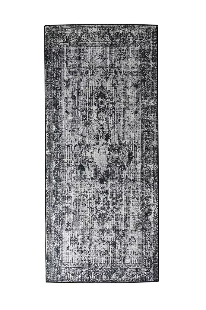 Monivärinen eteisen matto käytävämatto 80x200 cm - 100% Polyesteri, Antibakteerinen, Konepestävä, Liukumaton, 10 mm Paksuus - Pienet matot ja käytävämatot - 8681875594010 - 1