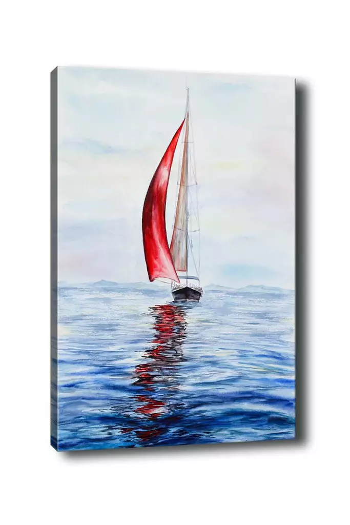 Monivärinen Koristeellinen Canvas-taulu 50x70 cm - 100% Canvas, 100% Puinen Kehys 3 cm - Seinäsisustus - Taulut ja kehykset - 8681875610000 - 1
