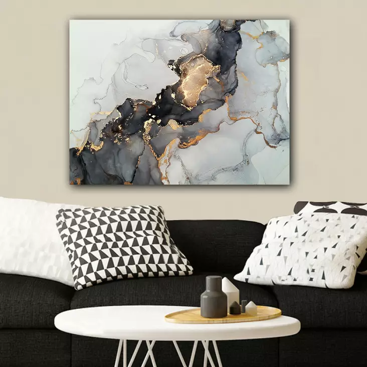 Monivärinen Koristeellinen Canvas-taulu 70x100 cm - 100% Kangas ja Puinen Kehys 3 cm - Seinäsisustus - Taulut ja kehykset - 8682870215610 - 1