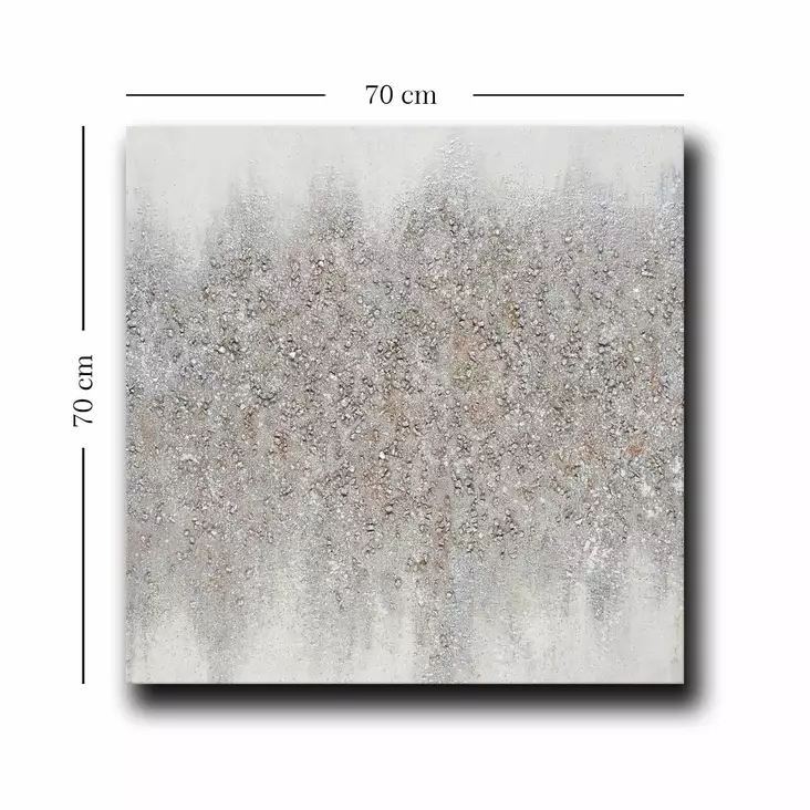 Monivärinen Koristeellinen Canvas-taulu 70x70 cm - 100% Canvas ja Mäntykehys - Tyylikäs Sisustuselementti - Taulut ja kehykset - 8684282626350 - 1