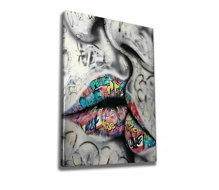 Monivärinen Koristeellinen Kehystetty Canvas-taulu 50x70 cm - Puukehys 2x3 cm - Digitaalinen Tulostus - Taulut ja kehykset - 8684282684770 - 1