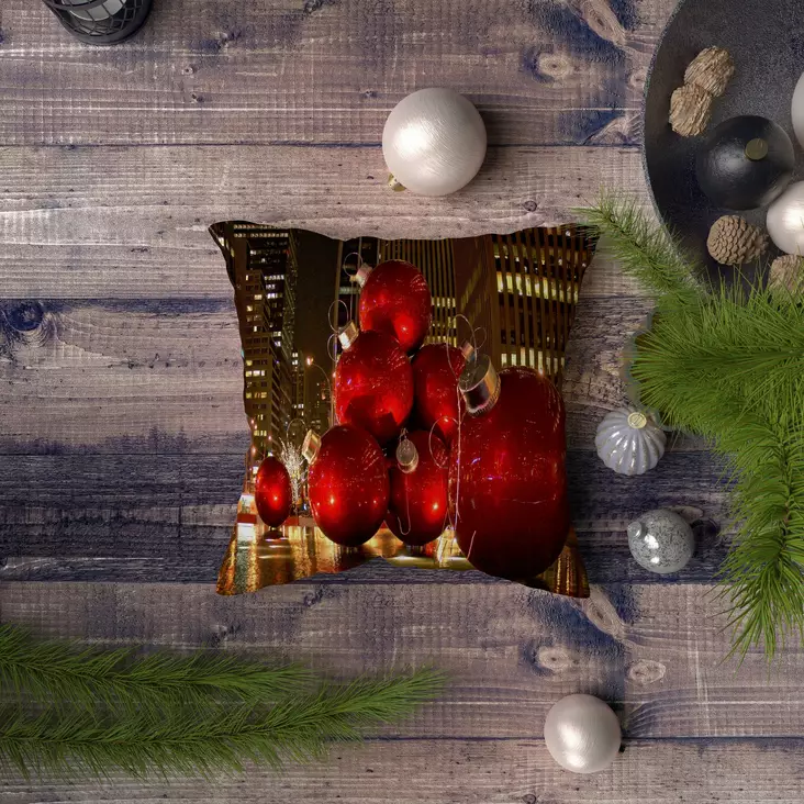 Monivärinen Tyynynpäällinen 43x43 cm - 50% Polyesteri / 50% Puuvilla, Digitaalinen Painatus, Konepestävä 30 °C:ssa - Koristetyynyt - 8683743249930 - 1