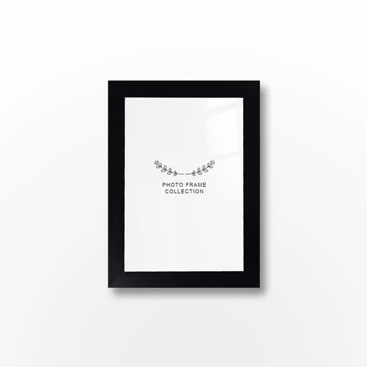 Musta 10x15 cm Valokuvakehys - 100% Muovia, 20 mm Kehysleveys, Tyylikäs ja Kestävä Sisustuselementti - Taulut ja kehykset - 8683743537600 - 1