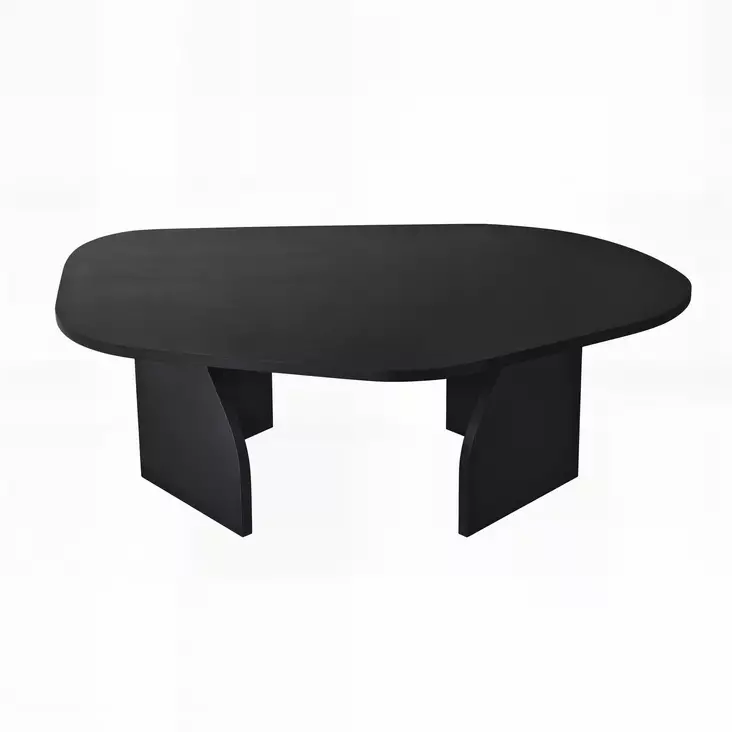 Musta sohvapöytä - Moderni ja Tyylikäs Huonekalu - 100x60x35 cm - Kestävä Melamiinipinnoitettu Lastulevy - PVC Reunanauha - Sohvapöydät - 8684283515240 - 1
