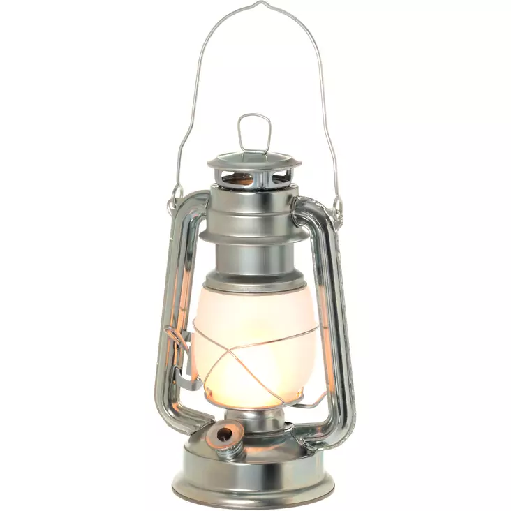 Myrskylyhty LED monikäyttö sinkki 24,5cm - Kynttilät ja lyhdyt - 6410416113890 - 1