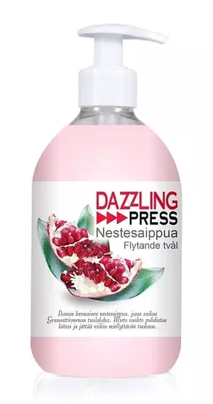 Nestesaippua Dazzling Press Pomegranate - Saippuat ja käsidesit - 6420613517070 - 1