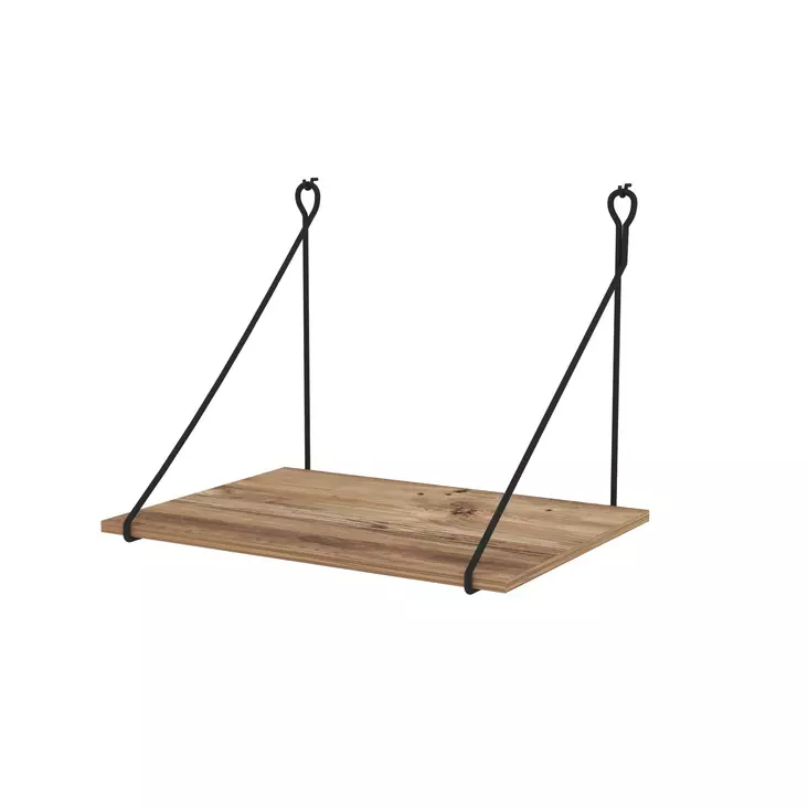 Opiskelupöytä - Tyylikäs ja Kestävä, 100% Melamiinipinnoitettu, 18mm Paksuus, Metalli Runko, Pähkinä Musta, 70x50x50cm - Työpöydät - 8681875948820 - 1