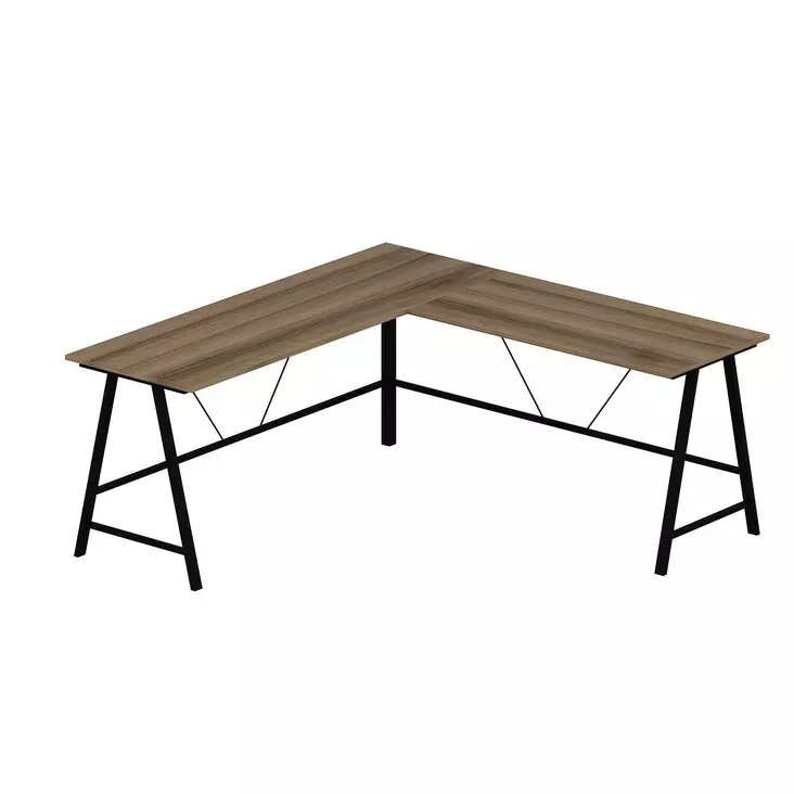 Opiskelupöytä Dore - 100% Melamiinipinnoitettu Lastulevy, 18 mm, 180x76x60 cm, Tyylikäs ja Kestävä Työpöytä - Työpöydät - 8684282258650 - 1
