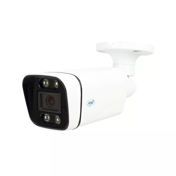PNI IP5POE -videovalvontakamera, 5 MP, D-WDR, 4,0 mm, 6 LED-valoa, IP66, valkoinen, AI-ihmisten tunnistustoiminto ja ihmisten laskentatoiminto - PNI tuotteet - 5949066536540 - 1