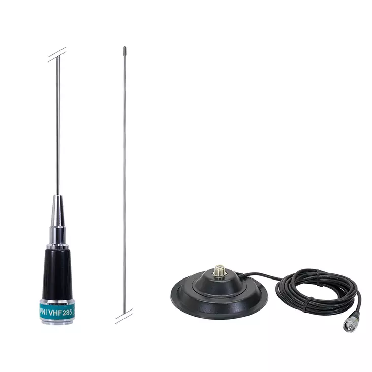 PNI VHF285 -antennipaketti 134-174 MHz: n taksille ja PNI 145 / PL -magneettiselle alustalle - PNI tuotteet - 5949066522550 - 1