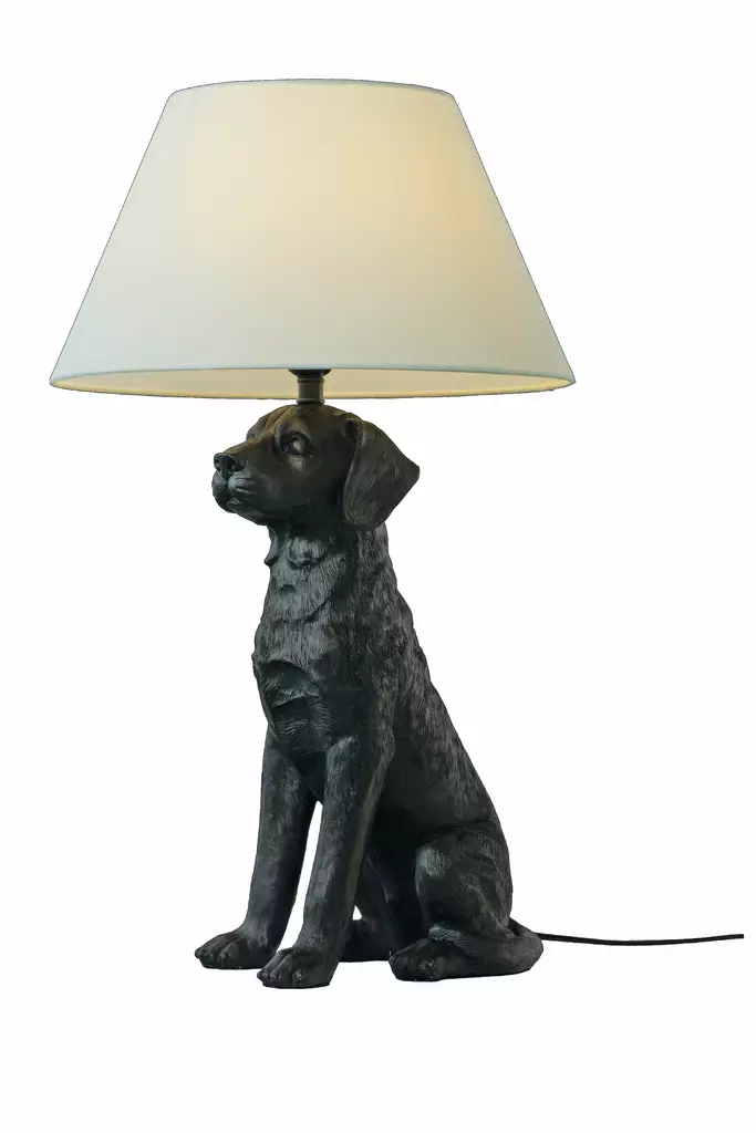 RETRIVER pöytävalaisin, musta/luonnonvalkoinen, E27 - Lattia- ja pöytävalaisimet - 7041661283800 - 1