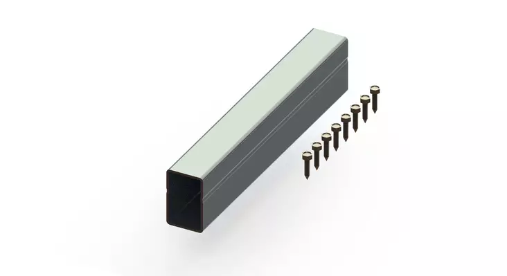 Strong liitospala maatelineen profiilikiskolle - Paneelien telineet ja kiinnikkeet - 6438431047570 - 1