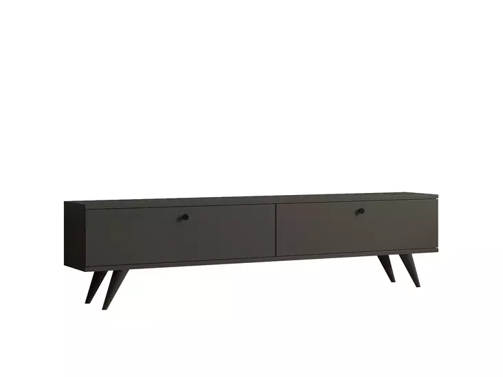 TV-taso, antrasiitti, 160x40x25 cm, kestävä, käytännöllinen, tyylikäs - TV-tasot - 8684282618300 - 1