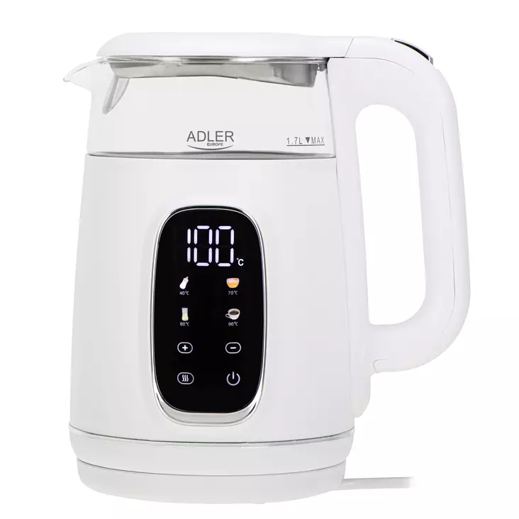 Vedenkeitin astesäädöllä 1.7L valkoinen AD1305WS - Kahvinkeittimet ja vedenkeittimet - 5905575907820 - 1
