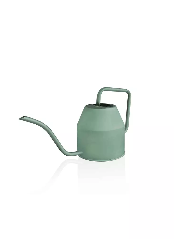 Vihreä Ruostumaton Teräksinen Kastelukannu 1200 ml - Kestävä ja Tyylikäs Puutarhakoriste 12x12x13 cm - Kastelukannut - 8682870653030 - 1