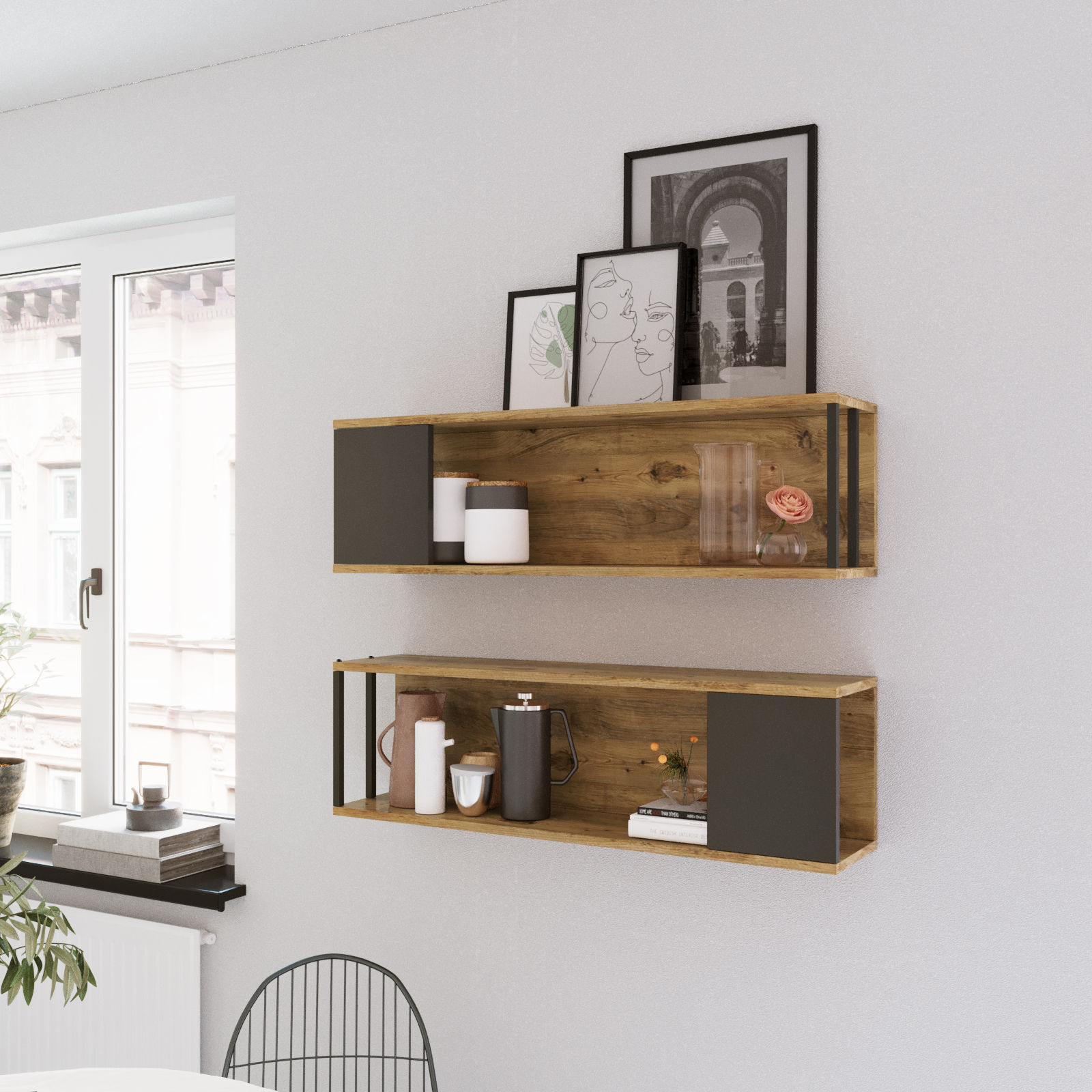 Moderni Ja Teollinen Sein Hylly Atlantic Pine 100 moderni-ja-teollinen-sein-hylly-atlantic-pine-100
