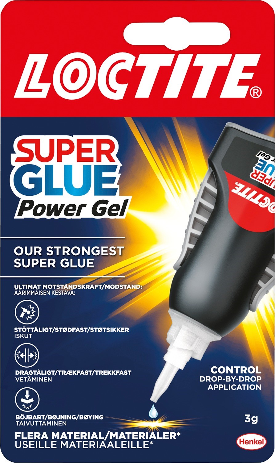 Loctite super glue power gel control 3g Nettimyynti.fi verkkokauppa