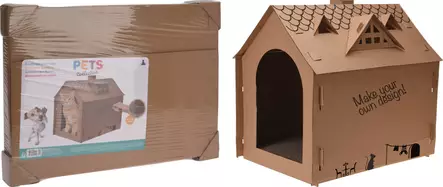 Kissanpes=C3=A4 pahvitalo 48x44x36cm - Kissan pedit - 8719987508721 - 1
