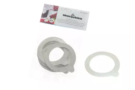 Kumitiiviste lasipurkkiin valkoinen 6kpl - Ruoan pakastus ja säilöntä - 6410412427021 - 1