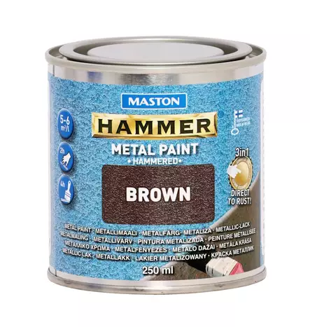Maali Hammer Vasaralakka ruskea 250ml - Metalli- ja kalustemaalit - 6412498870081 - 1