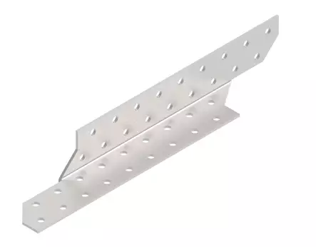 Palkkikenk=C3=A4 oikea kuumasinkintty 250 x 32 x 2,0 mm - Naulauslevyt ja kulmaraudat - 4741280721051 - 1