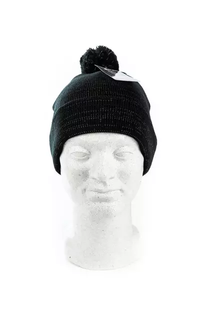 Pipo hohtava tupsulla, musta - Pipot, hatut ja lakit - 6418536011591 - 2