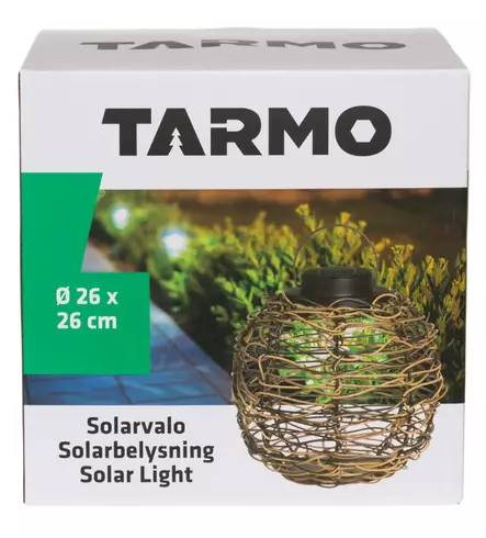 Solarlyhty Emma 26 cm pakkaus - Aurinkokennovalaisimet - 6410413249851 - 2