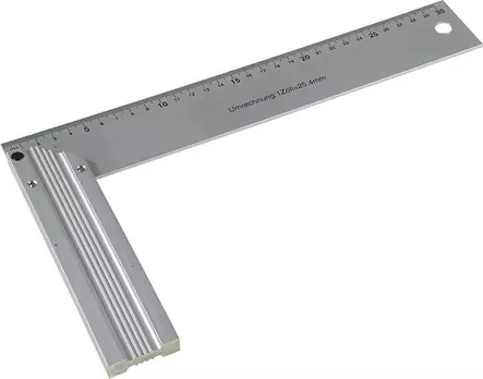 Suorakulma alumiini 250 mm Schwan - Mitat ja vatupassit - 8715156025921 - 1