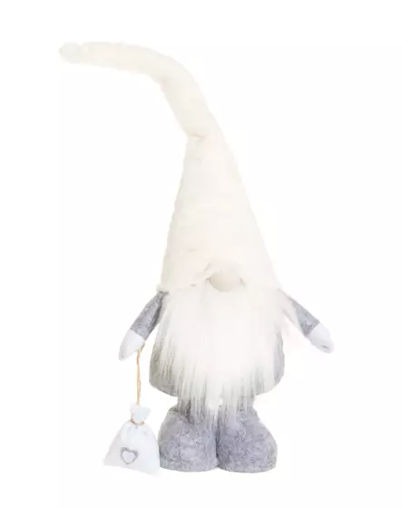 Tonttu valkolakki 80 cm Winteria - Joulukoristeet ja -tekstiilit - 6410413340541 - 2