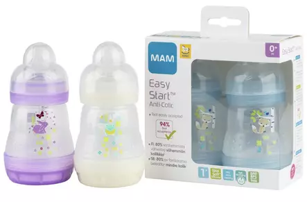 Tuttipullo Easy Start Ainu Mam 2x160 ml - Tutit ja tuttipullot - 9001616690921 - 1