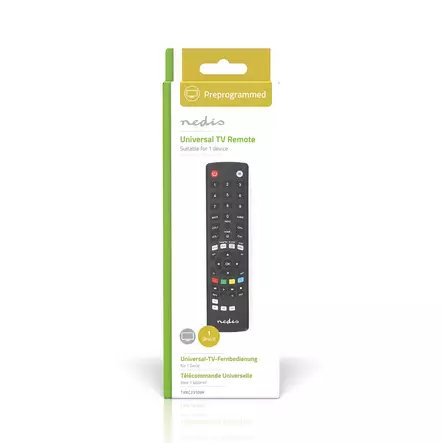 Yleiskaukosäädin | Esiohjelmoitu | 1 Laite | Amazon Prime / Disney + Button / Google Play -näppäin / Netflix -näppäin / Youtube -näppäin | Infrapuna | Musta - Kaukosäätimet - 5412810449491 - 66