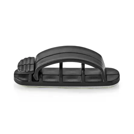 Johdotusjärjestelmä | Kaapeli Clip | Kiinni | 3 kpl | Paikkojen määrä: 3 Paikkaa | Suurin kaapelin paksuus: 7.5 mm | Polypropylene | Musta - Nedis tuotteet - 5412810335121 - 10