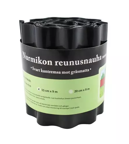 Nurmikon reunanauha 15 cm x 9 m - Muut puutarhatarvikkeet - 6416556936481 - 1