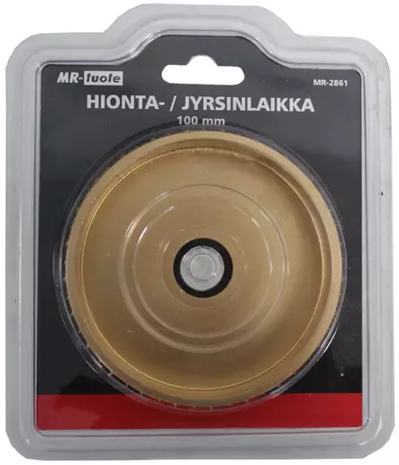 Hionta-/jyrsintälaikka 100 mm - Laikat kulmahiomakoneeseen - 6430074696641 - 2