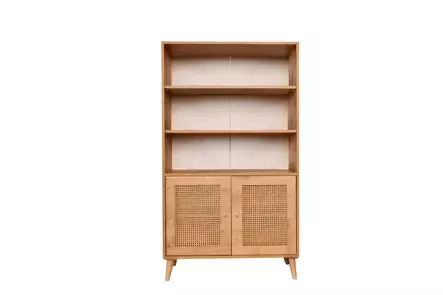 Hornbeam Wood Bookshelf - Tyylikäs ja Toimiva Kirjahylly, 100% Hornbeam, Tammi, 40x90x58 cm, 2 Pakettia - Kirjahyllyt - 8683742868071 - 1