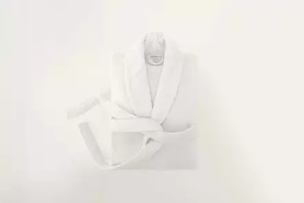 Kylpytakki, valkoinen, Koko: S / M, pehmeä, kestävä, helppohoitoinen - Pyyhkeet ja kylpytakit - 8683743314461 - 2