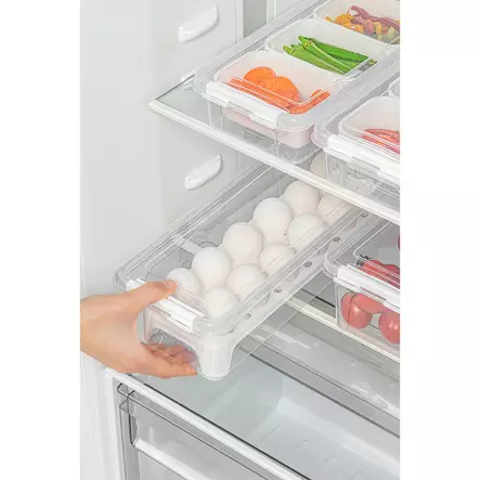 Läpinäkyvä Muovinen Säilytyslaatikko Setti (4 kpl) - Keittiötarvikkeet, BPA-vapaa, Konepestävä, 3500 ml, 450 ml, 2500 ml, 250 ml - Eväsrasiat ja ruoansäilytysastiat - 8684282832041 - 2