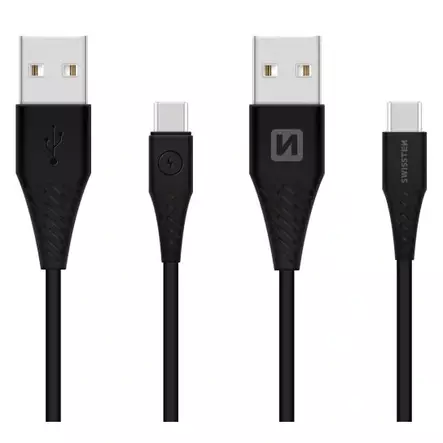 Lataus- ja datakaapeli USB-A/ USB-C 3.1 1,5 m musta - USB-C -kaapelit - 8595217460201 - 1