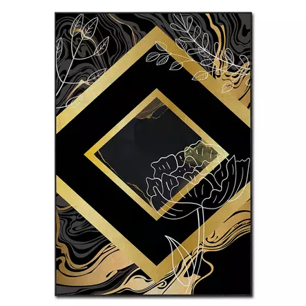 Monivärinen 120x180 cm Konepestävä Matto - 100% Polyesteri, Digitaalinen Painatus, Liukumaton Alapuoli - Suuret ja keskikokoiset matot - 8683342182621 - 1