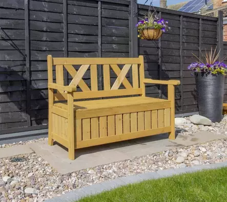 Puutarhapenkki säilytyslaatikolla Woody - Puutarhatuolit ja sohvat - 6438168115351 - 1