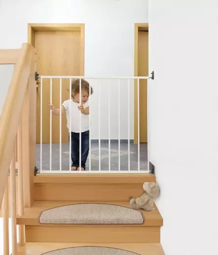 Reer turvaportti esteetön, metallinen valkoinen, 68-106cm - Kodin valvonta ja turvallisuus - TN-217641 - 2