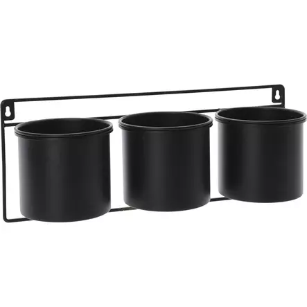 Ruukku 3-osainen musta - Kukka-amppelit ja maljakot - 8720573145541 - 1