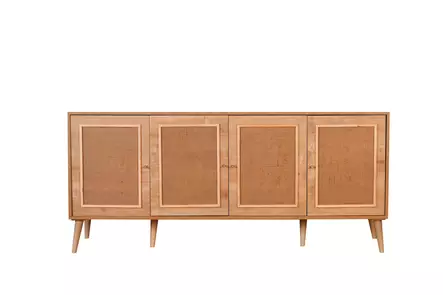 Tammi Konsoli - 100% Melamiinipinnoitettu Lastulevy, Metallijalat, Jutekangas, 180x81x41 cm, 3 Pakettia - Lipastot ja senkit - 8683742868101 - 1